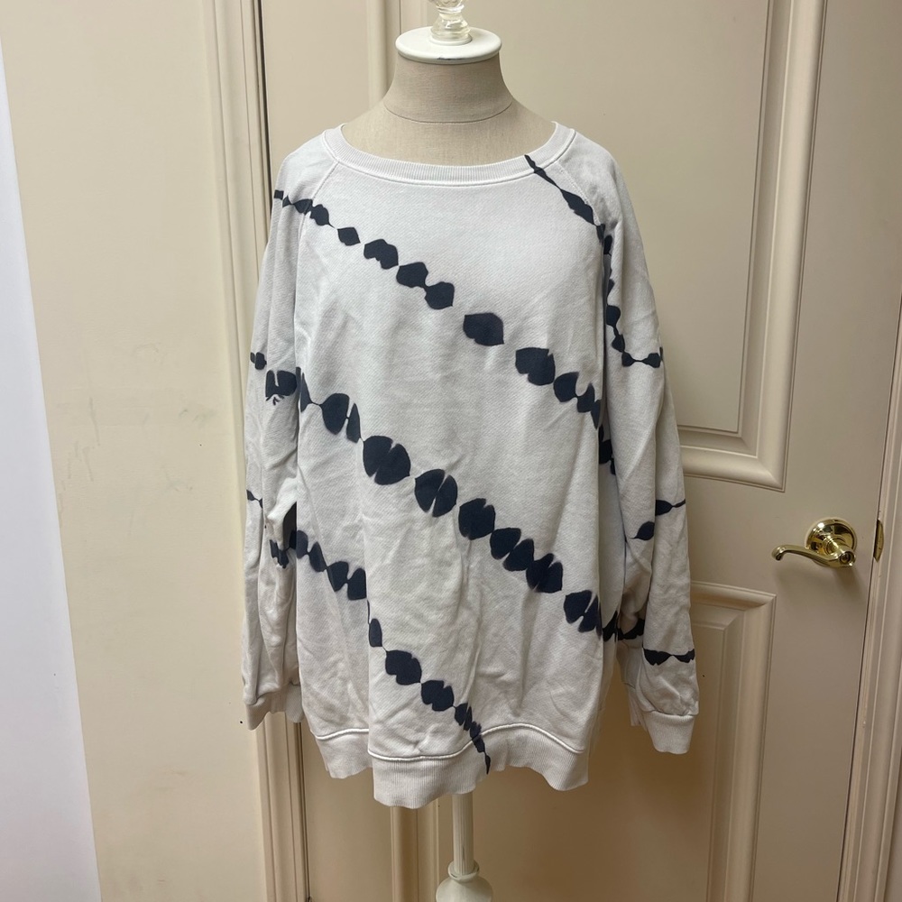 Lou & Grey Crewneck Cotton Sweatshirt Women's L Pullover Size Large